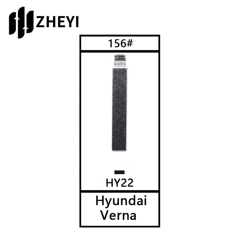 Hy22 156 # universal uncut remotos flip chave lâmina para hyundai verna hy22 156 # blade chave em branco sem cortes para carro chave de controle remoto chave
