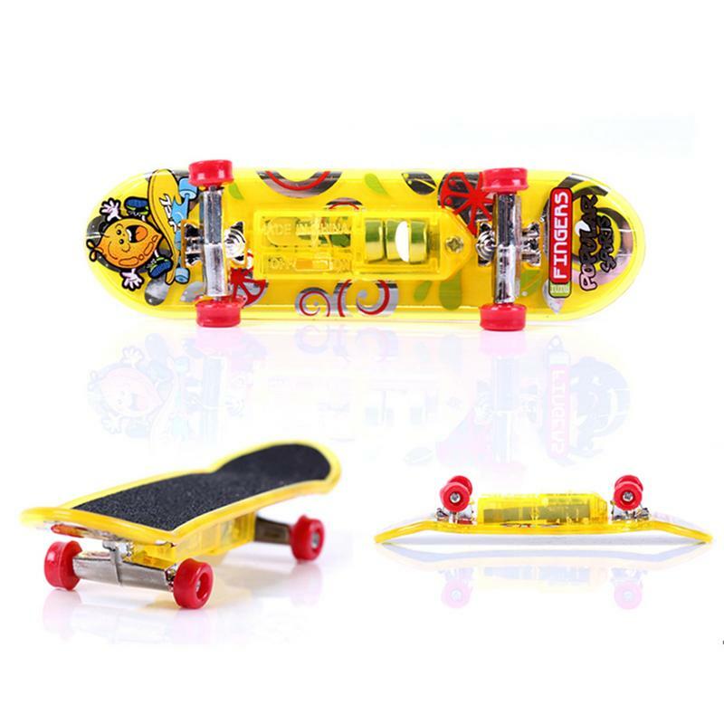 Light Up Finger Skateboard Kit para Crianças, Mini Toy Set, Escola, Camping, Escola, Casa, Skate