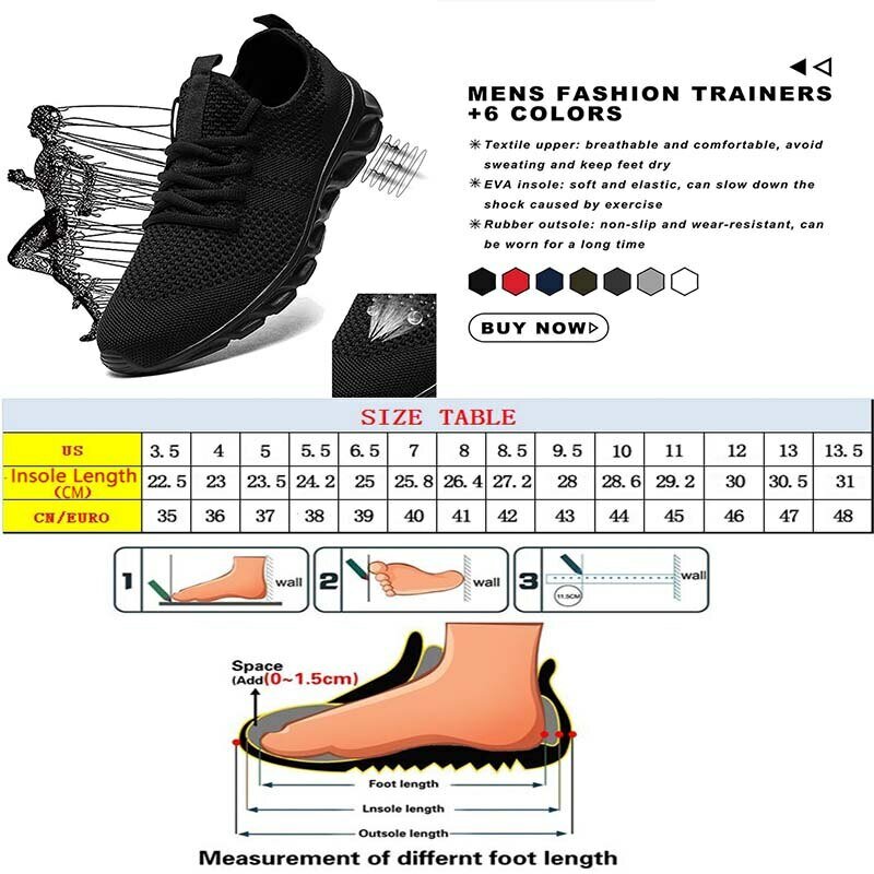 Zapatos Deportivos informales para hombre, zapatillas ligeras de malla transpirable para exteriores, color blanco y negro, para correr y trotar