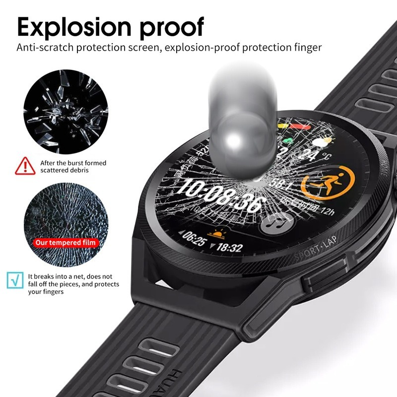 Protector de pantalla de vidrio templado para Huawei Watch GT3, GT2 Pro, 46mm, a prueba de explosiones, antiarañazos, accesorios HD, 1, 3, 5 piezas