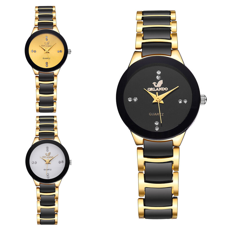 Coppia orologi donna lusso famoso marchio amante orologio per uomo Casual orologi in acciaio inossidabile orologio da polso da donna Relogio Feminino