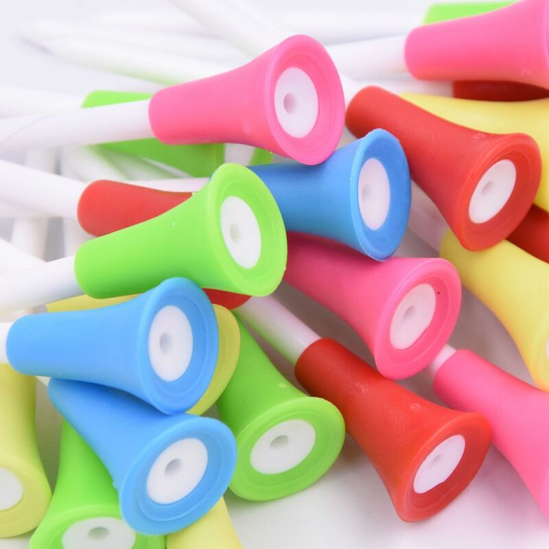 Plastic 50 PCS/lot Multi-colored Rubber Cushion Outdoor Sports Golf Tees Golf Accessories