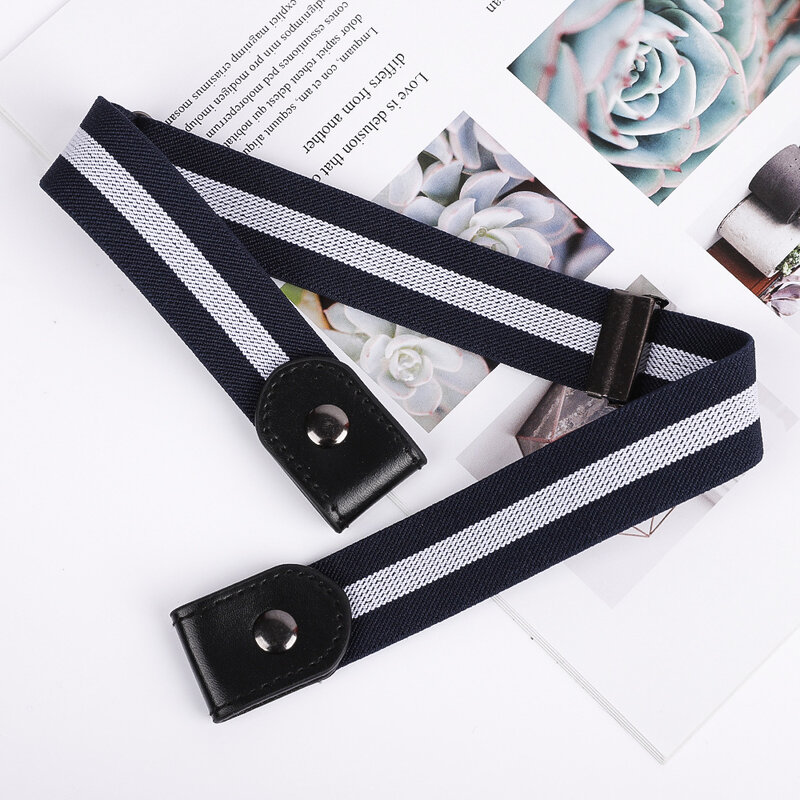 Novo Ajustável Stretch Elastic Cintura Banda Invisible Belt Buckle-Free Cintos para Mulheres Homens Jean Calças Vestido Sem Fivela Fácil de Usar