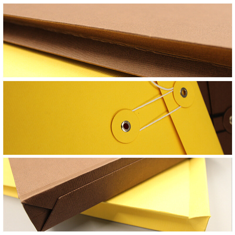 Aangepast Product, Custom A4 Textuur Papier Envelop Hete Folie Zakelijke Documenten Archivering Tas Draagbare String Tie Envelop Bestand Fol