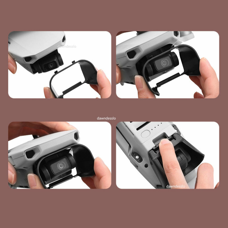 Tampa da lente para DJI Mavic Mini/Mini 2/Mini SE Lens Hood Sunshade Capa protetora Anti-reflexo Gimbal Camera Guard Acessórios