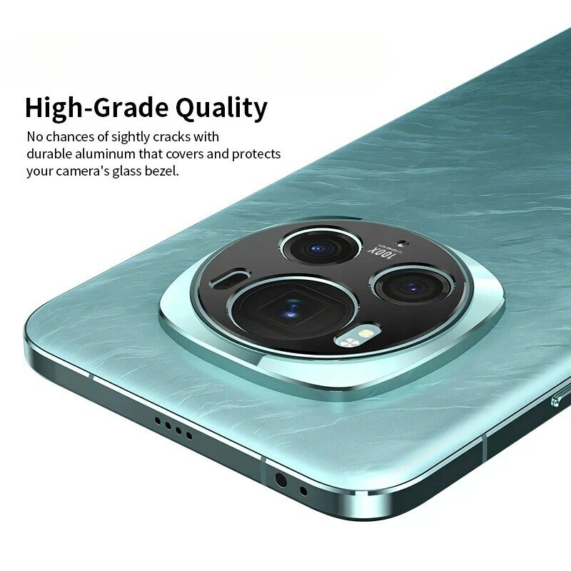 Film de protection d'objectif d'appareil photo en aluminium pour Honor Magic6 Pro Lite, protecteur d'écran, couvercle métallique d'appareil photo, 2 pièces