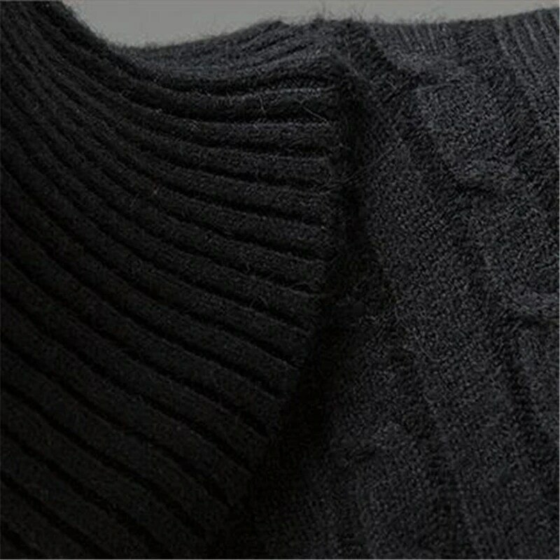 Turtleneck Sweater Men Winter Sweater Male Sweater Man Pullover Mens Knitwear Pull Homme High Neck Sweater Stretch Men Pullover