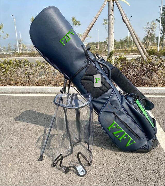 Golf Bag 2024 Stand Bag Unisex One Shoulder Trendy Pu Waterproof Ultra Lightweight Portable Bag