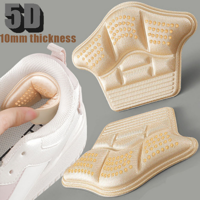 4Pcs Heel Stickers Heel Protectors Sneaker Shrinking Size Insoles Anti-wear Feet Shoe Pads Adjust Size High Heel Cushion Inserts