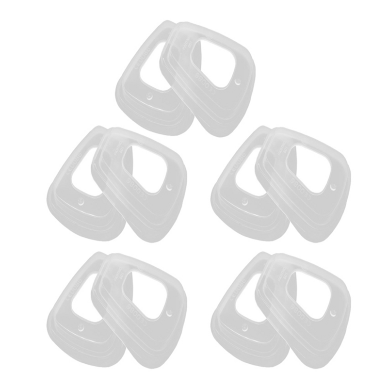 501 Filter Retainer for 3M Reusable Respirators,Filter Box Uses Gas Mask Elements Accessories,10PCS
