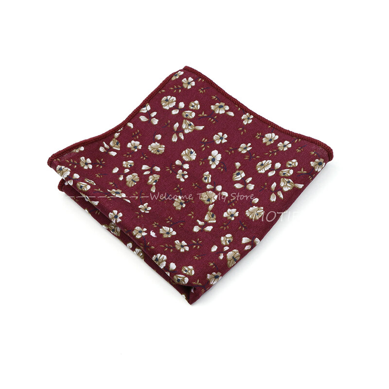 Новый хлопковый Цветочный платок для отдыха носовой платок для свадебного костюма повседневный мужской Карманный квадратный платок для свадебных аксессуаров подарки