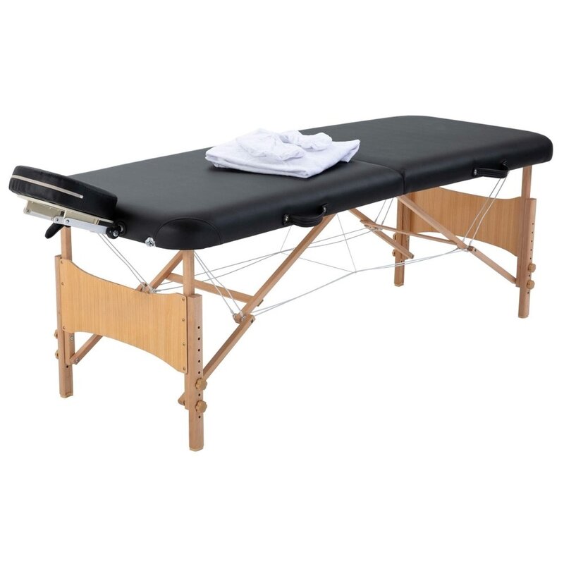 2024 New All-Inclusive Portable Massage Table, Black