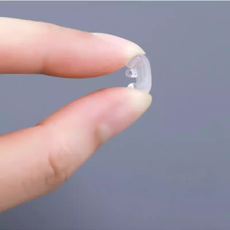 10-100 шт., прозрачные силиконовые накладки для очков