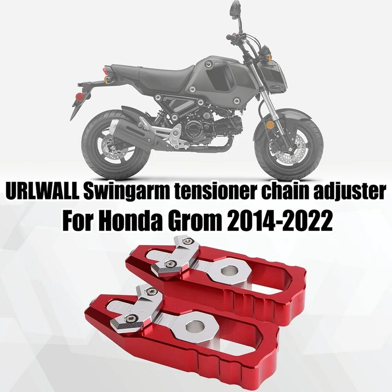 Nova motocicleta swingarm tensor corrente ajustador para honda grom 2014-2022