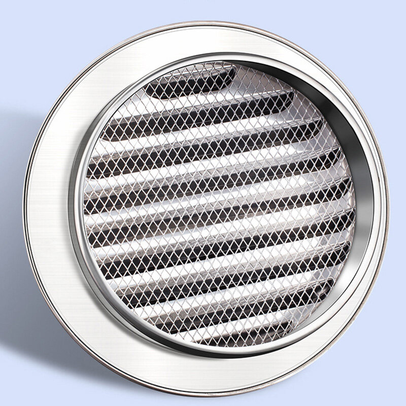 Stainless Steel Wall Ceiling Air Vent Ducting Ventilation Exhaust Grille Cover Waterproof Outlet Heating Cooling Vents Cap