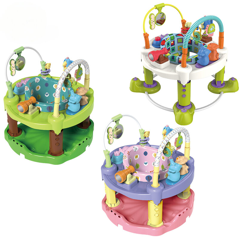 Baby Bouncer Jumper Chair, Walkers multifuncionais com brinquedos de plástico, 4 em 1