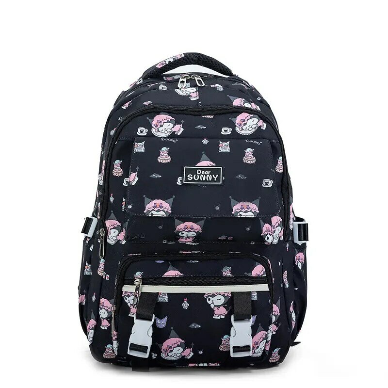 Sanrio Backpack Kuromi Backpack Children Girl Boy Black Blue Schoolbag Student School Bag Computer Large Capacity Package
