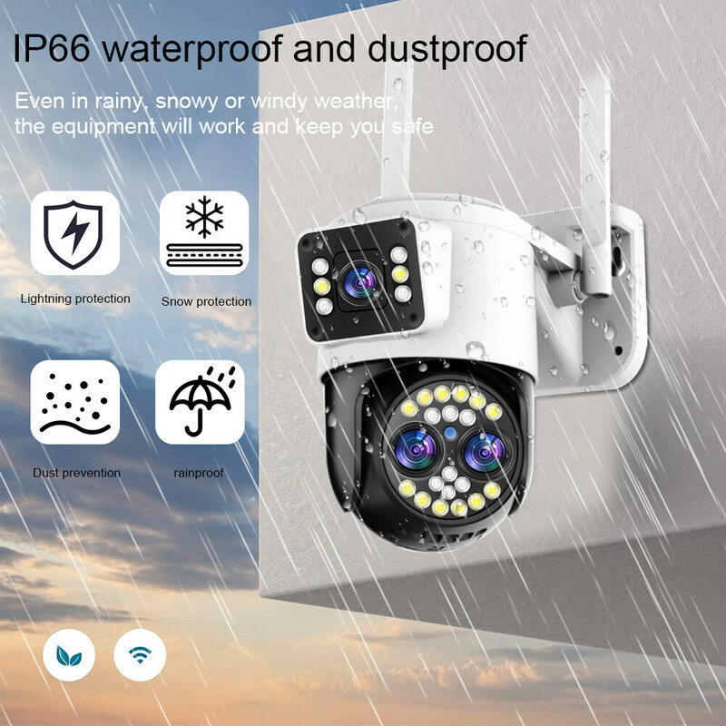 Linook, APP: YOOSEE, 12MP CCTV camera 360 WiFi, 12MP, outdoor waterproof pan tilt, IP camera wireless CCTV camera