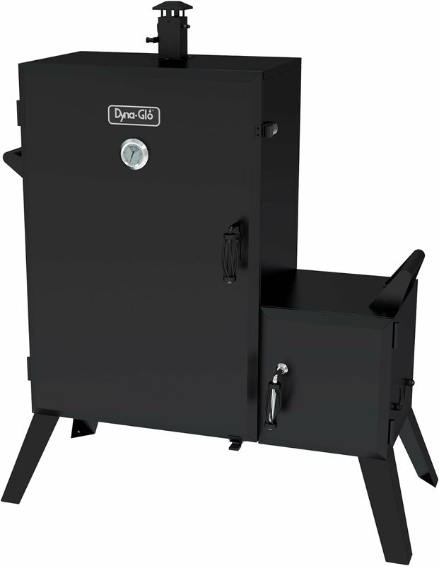 DGO1890BDC-D Wide Body Vertical Offset Charcoal Smoker,Black