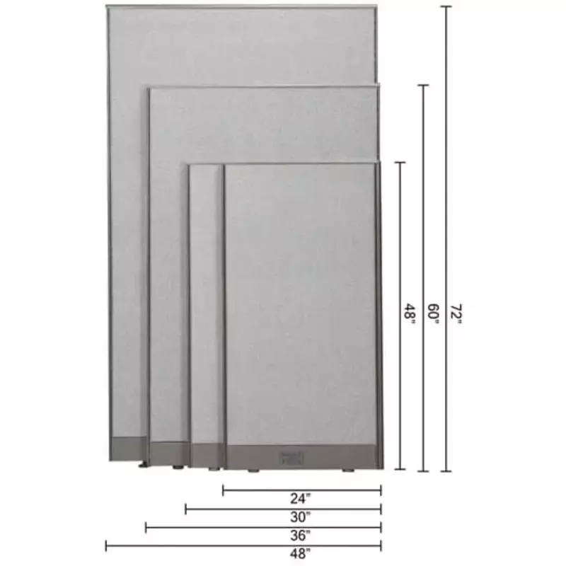 Cubicle Office Partition Single Panel (30w X 72h) Fence Privacy Screens Soundproof Booth Partition Wall Screen Divider Room Desk