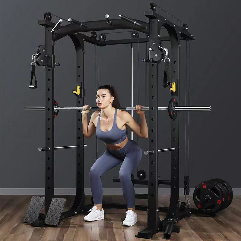 Home Gym Squat Rack Krachttraining Fitnessapparatuur Mutli Functie Station Fitness Apparatuur Smith Machine