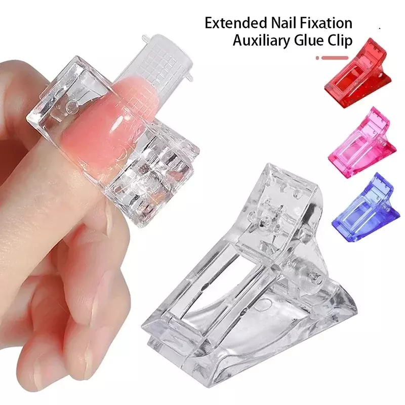 Nail Clips Acrylic Extension Forms Nail Quick Fingernail Extension UV Assistant Tool Nail Tips Clips Nail Art Mold Fixing Clip