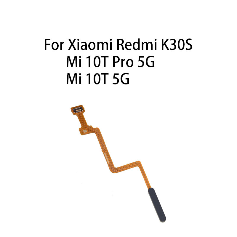 Kabel Flex Sensor sidik jari tombol daya rumah untuk Xiaomi Redmi K30S / Mi 10T 5G / Mi 10T Pro 5G