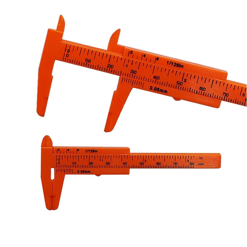 80mm Mini Kunststoff Schiebe Messschieber Gauge Messen Werkzeug Lineal Mikrometer Genaue Messung Werkzeug Standard Messschieber