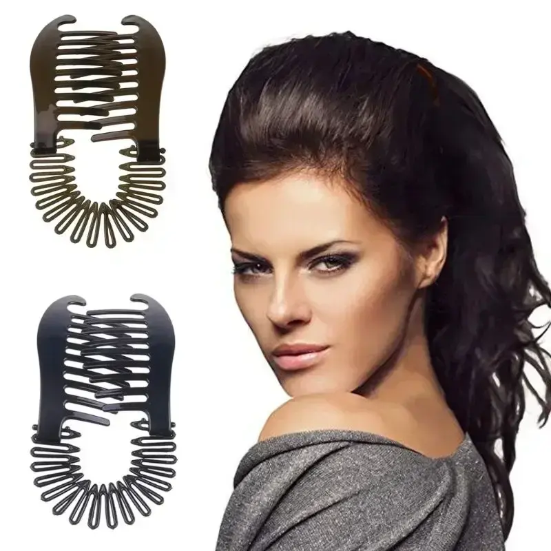 Pince à cheveux en plastique flexible pour femme, peigne à griffes, gel, pince à cheveux, accessoires de mode, vêtements de sauna