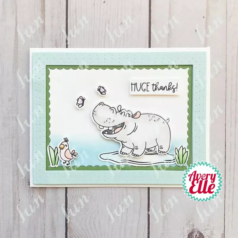 Hot Sale Hippo Horse Metal Cutting Dies and Clear Stamps Sets Scrapbooking Stencil Greeting Cards Photo Album Diy Handmade