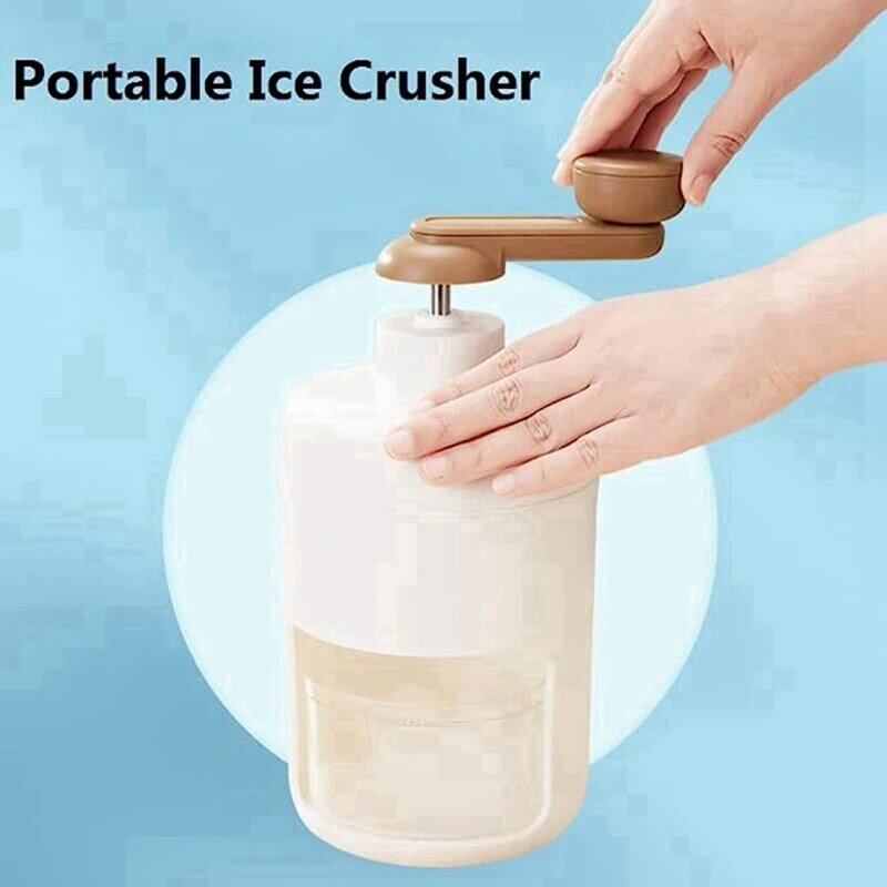 Shaved Ice Machine Snow Cone Machine - Portable Ice Crusher And Shaved Ice Machine With Free Ice Square Trays
