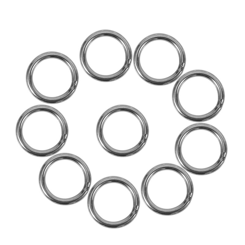 M4 X 30Mm Stainless Steel Strapping Welded Round O Rings 100 Pcs