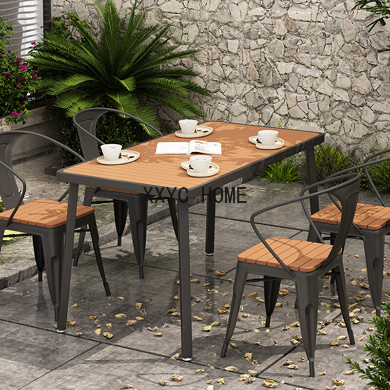 Kwadratowe zestawy drewniany stolik drewniane krzesło prostokątny nowoczesny designerski stolik kawowy żywy Traje De Sala De Estar meble pokojowe