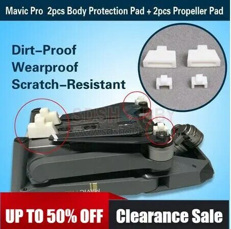 3D Printed Mavic Pro Body Protection Pad + Blade Propeller Pad Heightening Pad for DJI Mavic Dirt-Proof Wearproof Scratch-Resist