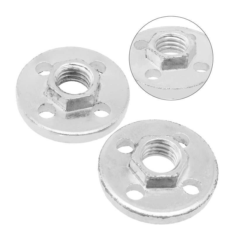 2pcs Pressure Plate Cover Hexagon Nut Fitting Tool Metal Pressure Plate For Type 100 Angle Grinder Power Tools Accessories