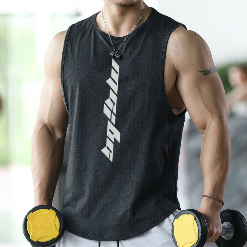 2024 nowe sporty Fitness podkoszulki męskie siłownie treningowe koszulka z rękawem męska letnia luźna koszulka do koszykówki biegająca mężczyźni Ves
