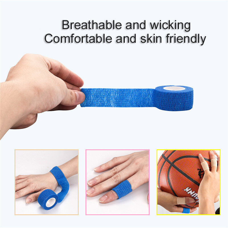10Pcs Zelfklevende Elastische Bandage Ehbo-kit Niet-geweven Stof Tape Beschermende Kleding Knie Elleboog Ondersteuning Letsel pad
