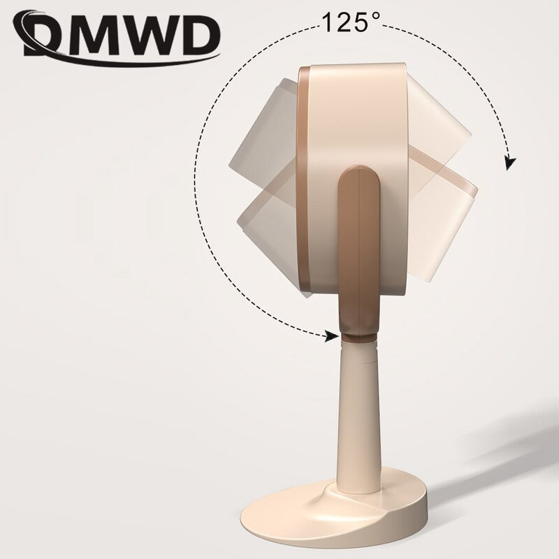 DMWD-Mini Household Range Hood, alta sucção, Desktop Air Extractor, Churrasco Ventilador, Camping, Remover Odor, Carregável