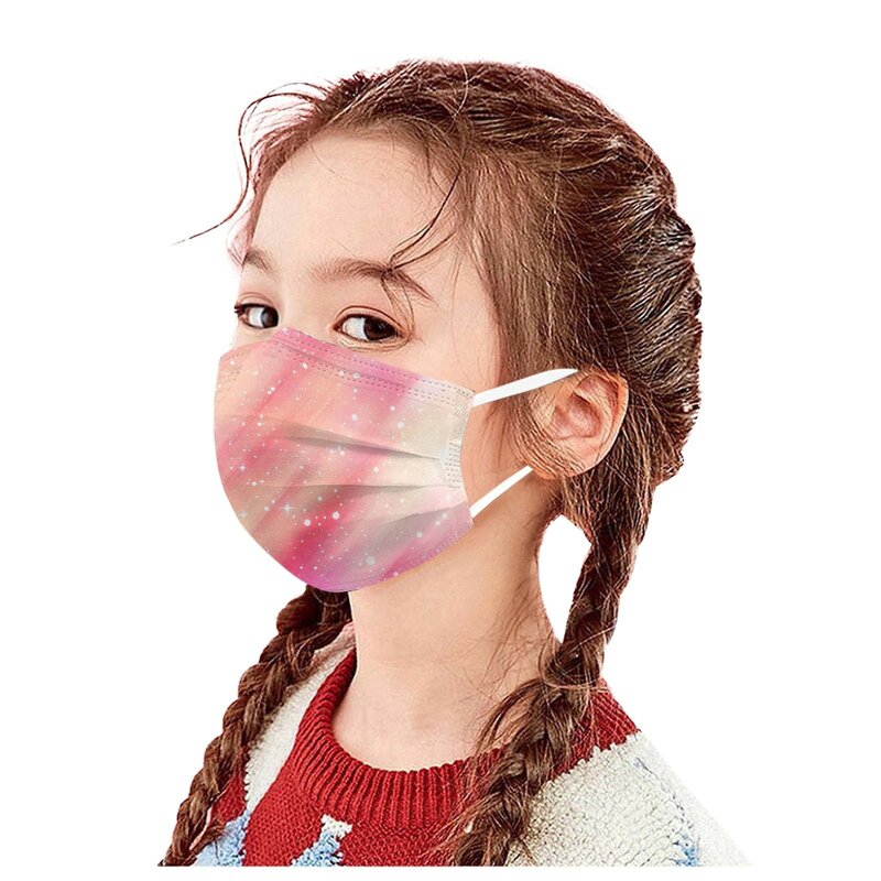 Children's Stars Halloween Mask Disposable Face Mask Ear Loop 10PCS