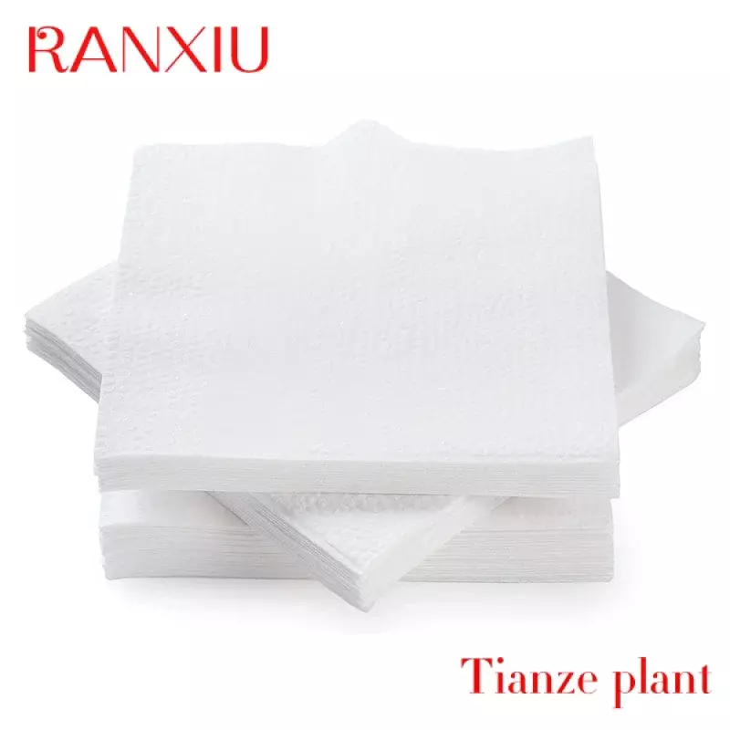 Servilletas de papel de seda blancas impresas personalizadas, servilletas de fiesta de restaurante, fabricantes de fábrica personalizados, precio barato