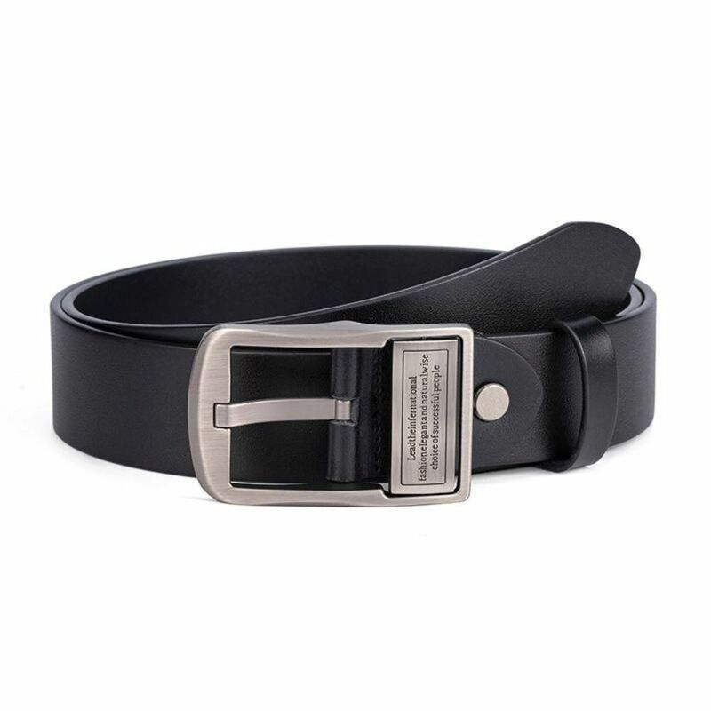 Casual Business Leather Belt Fashion Versatile Luxury Design Pin Buckle Waistband Trouser Dress Belts
