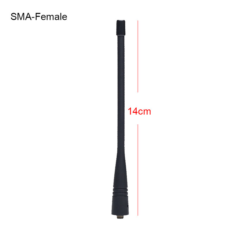 Antena macia do walkie talkie do rádio em dois sentidos da antena da faixa dupla fêmea de 400-470mhz para baofeng 888s para kenwood tk3107/TK-260/TK-270