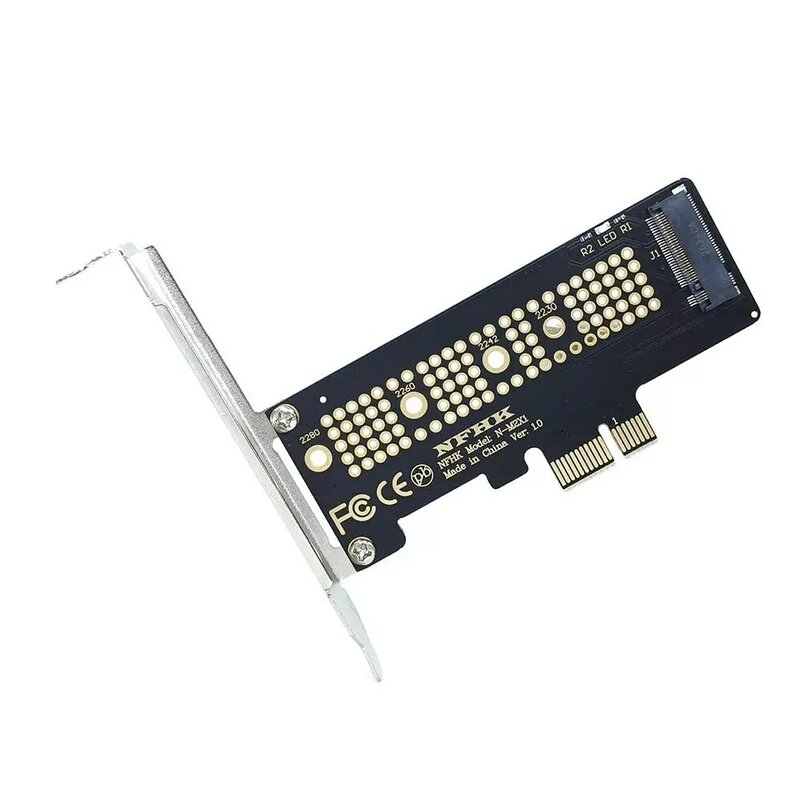 RYRA 1pc NVMe PCIe M.2 NGFF SSD À PCI-E X1 Adaptateur Carte PCI-E M.2 Avec Support Pour 2230-2280 taille SSD M2 Pcie Adaptateur
