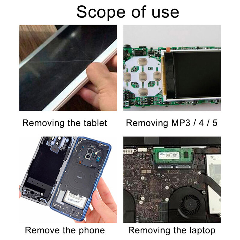 6pcs/set Metal Crowbar Prying Opening Repair Tool Kit For Mobile Phone Notebook Dual Heads Metal Spudger Home Hand Tools Sets