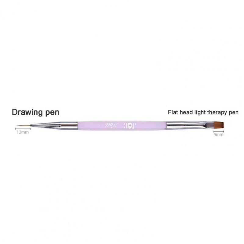 Bolígrafo antideslizante duradero para manicura, herramienta versátil para dibujo de uñas, pintura acrílica, agarre cómodo, uso doméstico