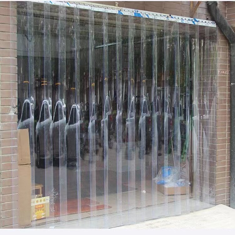 PVC Strip Curtain para porta, impermeável, clara, por atacado