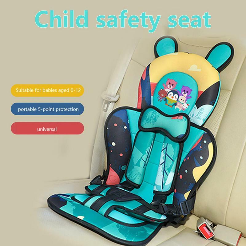 어린이 안전 시트, 0-12 세 유아용 매트리스 패드, 간단한 자동차 휴대용 시트 벨트, 여행용