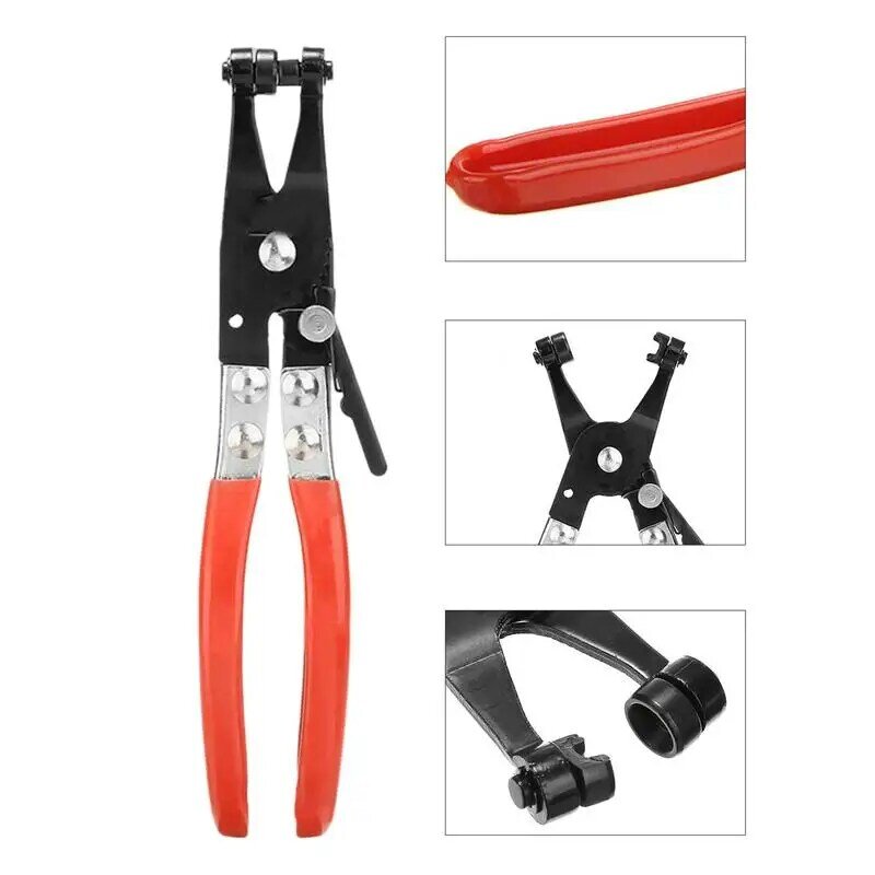 Clamping Pliers Bendable Hose Clamps Cable Type Flex Cable Long Auto Hose Clamps Straight Hose Bundle Removal Auto Repair Tools