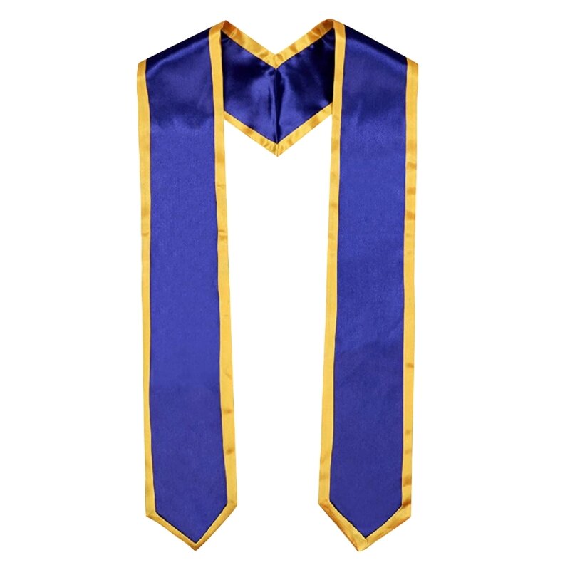 Étole de remise de diplôme en Satin, couleur assortie, ceinture pour adultes, accessoires de fête de remise de diplôme, Dropshipping