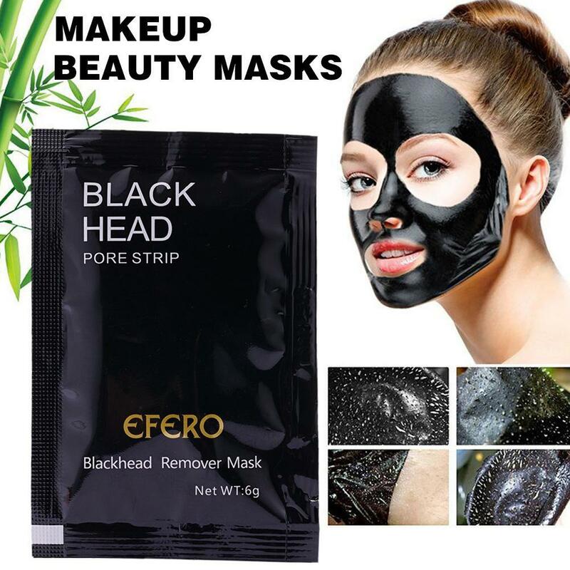 Blackhead Remover Nose Mask Mineral Mud Clean Remover Black Mask Cleansing Nose Pore Skin Deep Mask Care Peeling Shrink Acn U6H7